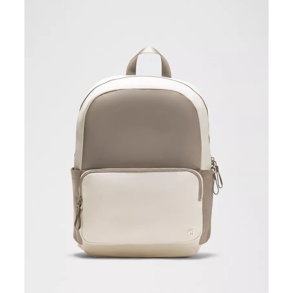 lululemon athletica Two-Tone Cream & Taupe Backpack